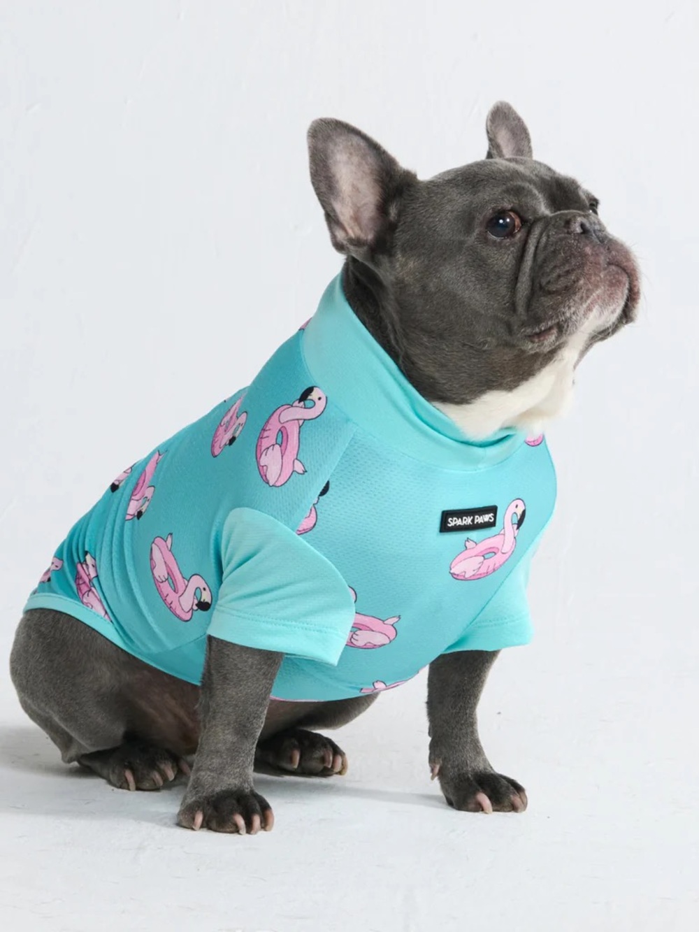 NWT Spark Paws Flamingo  Dog Sunblock Tee